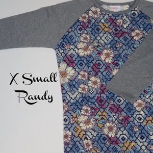 NWT XSmall LuLaRoe Randy Shirt